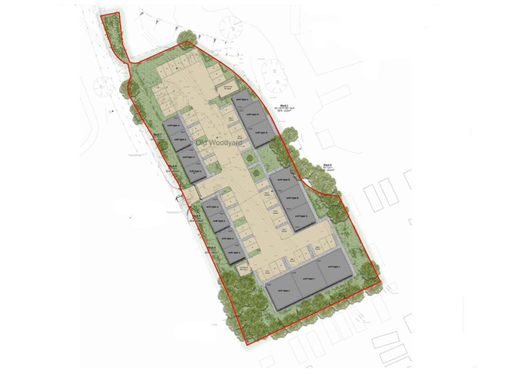 Lot: 52 - FREEHOLD SITE WITH PLANNING FOR 17 EMPLOYMENT UNITS - Site Plan